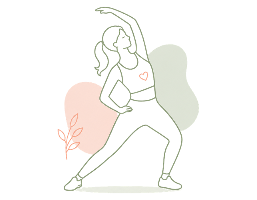 Ilustracja treningu personalnego dla kobiet