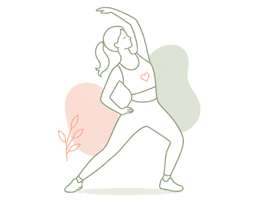 Ilustracja treningu personalnego dla kobiet